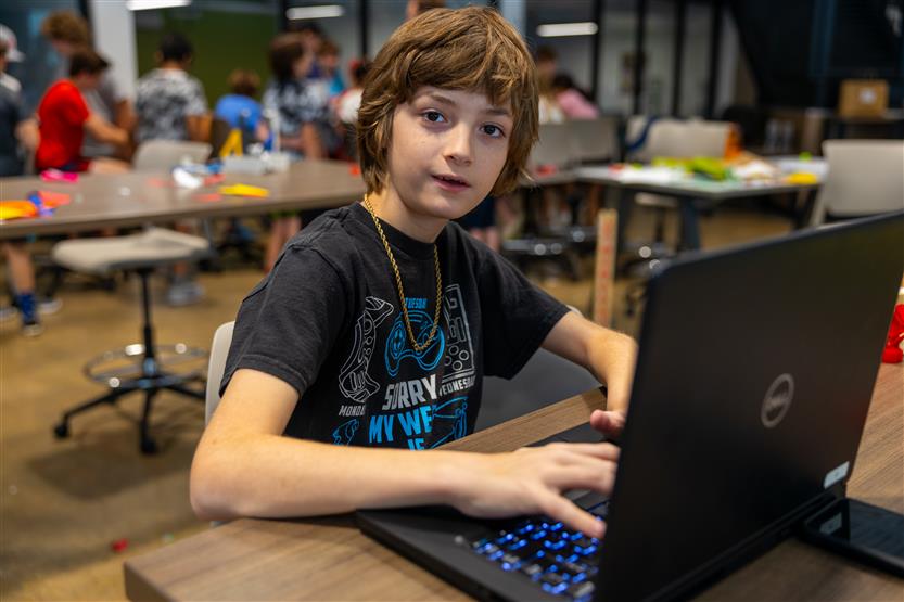 Students at a STEM Camp